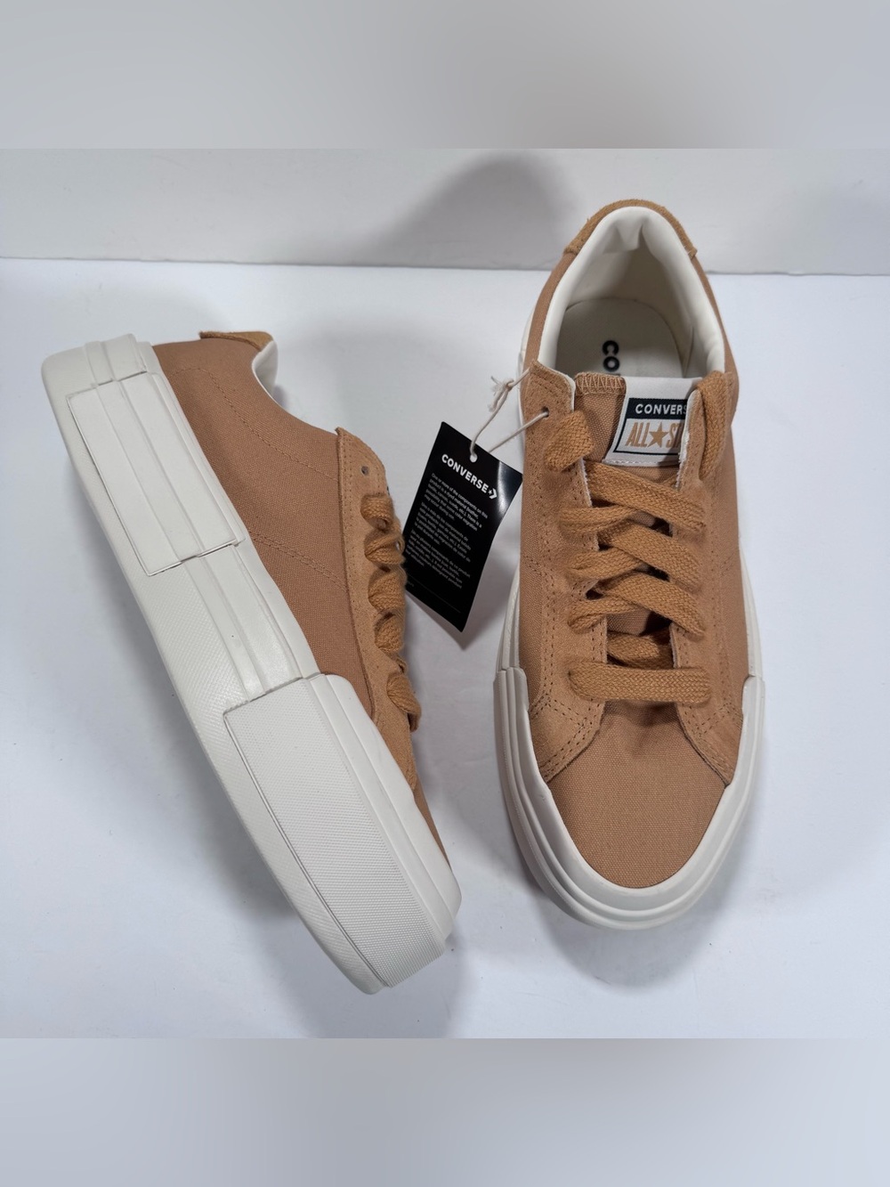 Converse CTAS Cruise Chunky Platform Sneakers Sandy Shore Egret Men Size 9.5